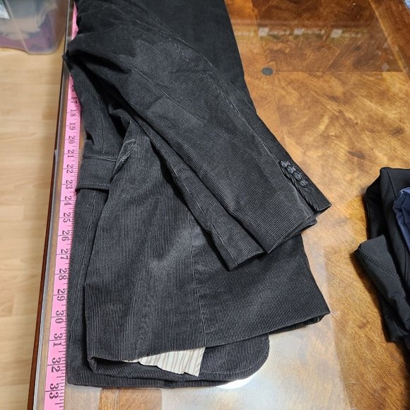 Banana Republic Blazer Mens 42R Dark Brown Corduroy Cotton Sports Coat Jacket - Picture 11 of 11